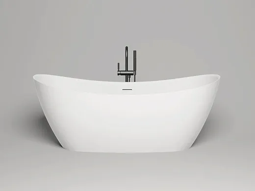Ванна Salini Noemi 101811SMF, 185 х 81 см, из искусственного камня S-Stone, цвет белый матовый, покраска по RAL полностью