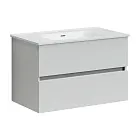 Тумба под раковину Sancos Urban UR80W 80, подвесная, белый глянец