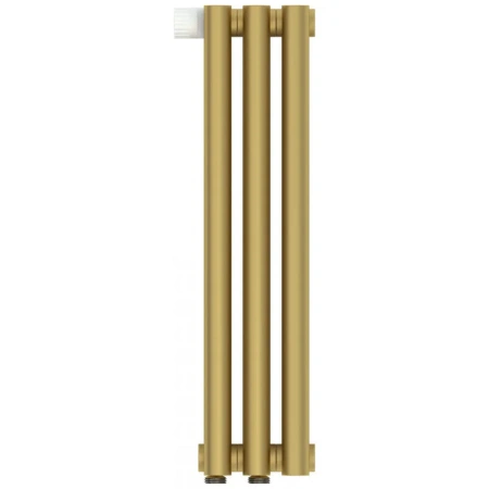 Радиатор трубчатый Сунержа Эстет-1 EU50, 3 секции, левое/правое нижнее подключение, цвет матовое золото, 032-0310-5003/032-0311-5003