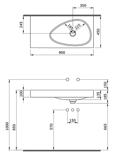 Раковина Bocchi Etna 1115-033-0125, мятная