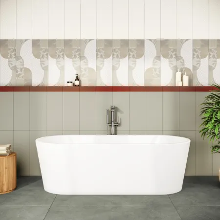 Ванна акриловая VitrA Geo 180 x 80,5 см отдельностоящая+ножки+скрытый сифон, прямоугольная, белая, 65380006000