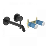 Смеситель для раковины Ideal Standard CERALINE (черный матовый) с внутренней частью в комплекте