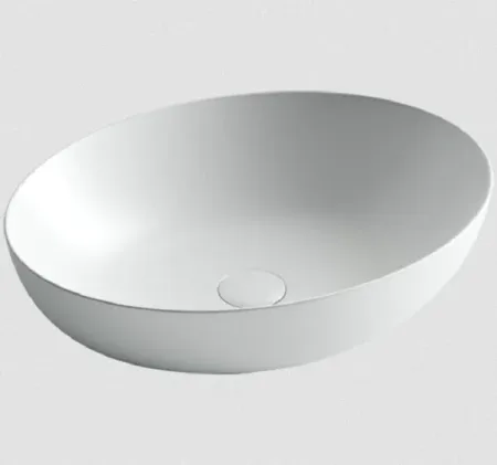Умывальник Ceramicanova Element 52х39.5х13см накладной белый матовый, CN6017MW