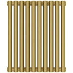 Радиатор трубчатый Сунержа Эстет-11, 10 секций, боковое подключение, цвет матовое золото, 032-0302-5010