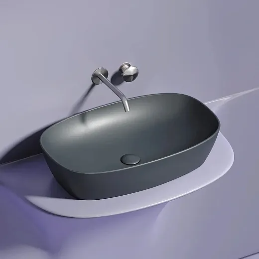 Умывальник Ceramicanova Element CN6049MDH 60см сантехфарфор темный антрацит, CN6049MDH
