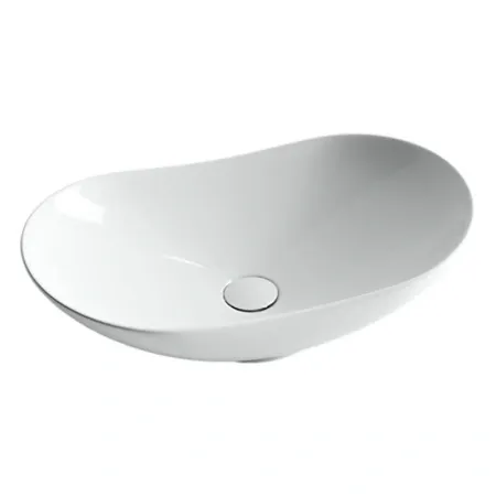 Умывальник Ceramicanova CN6015 62х36х14.5см накладной овальный без перелива, CN6015