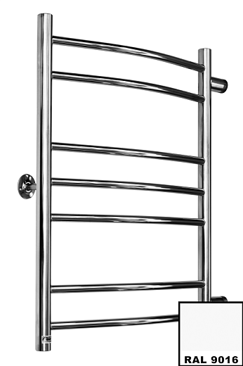 Полотенцесушитель Ростела Свирель D боковое подключение 1" 50x70 7 перекладин белый