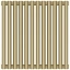 Радиатор отопления Сунержа Эстет-00, ширина 54 см, высота 50 см, 12 секций, боковое подключение, цвет матовая шампань, 022-0332-5012