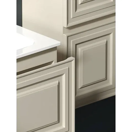 Тумба под раковину Sancos Very 100 см, подвесная, правая/левая, цвет Beige Soft, VR100RCE/VR100LCE