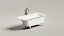 Ванна Salini Cascata 105011M, 150 х 70 см, из искусственного камня S-Sense, цвет белый матовый