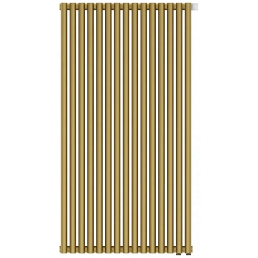 Радиатор трубчатый Сунержа Эстет-00 EU50, 15 секций, нижнее подключение, цвет матовое золото, 032-0322-1215