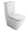 Напольный унитаз Ceramicanova Cubic CN1803T, безободковый, смыв Торнадо, сиденье микролифт, белый