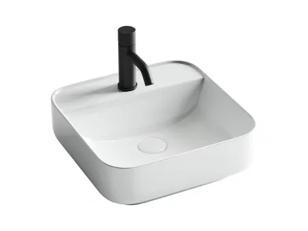 Умывальник Ceramicanova Element CN5014 39х39х14см накладной квадратный без перелива, CN5014