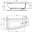 Ванна акриловая асимметричная Ideal Standard i.life 160x90см, T476801