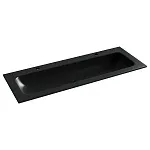 Раковина Ceramicanova Grace CN7016MB, 121 см, сантехфарфор, черная матовая