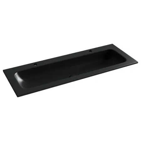 Раковина Ceramicanova Grace CN7016MB, 121 см, сантехфарфор, черная матовая