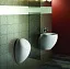 Писсуар Laufen Alessi One 840971, внутренний подвод, с мухой,  покрытие LCC