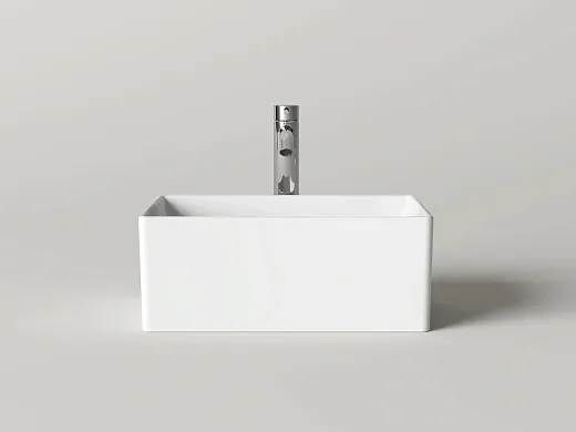 Умывальник накладной Ceramicanova Адель (Adele) 40x30x16см, белый, CN6091