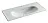 Раковина Ceramicanova Sabo CN13003, 100 см, сантехфарфор, белый