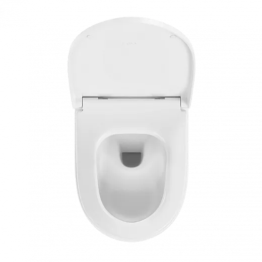 Подвесной унитаз VitrA S40 безободковый SmoothFlush санитарный фарфор. антибактериальное покрытие Hygiene, белый, 7759B003-0075