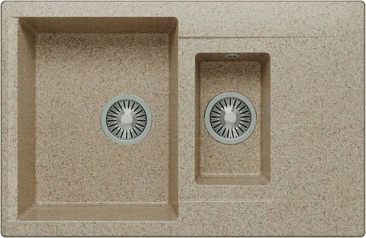 Мойка кухонная Polygran BRIG-770 песочный №302