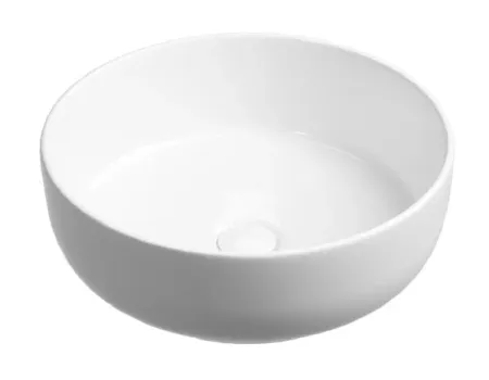 Раковина Ceramicanova Taycan CN12003, 37.5 см, сантехфарфор, накладная, белый