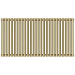 Радиатор отопления Сунержа Эстет-11, 23 секции, боковое подключение, цвет матовая шампань, 022-0302-5023