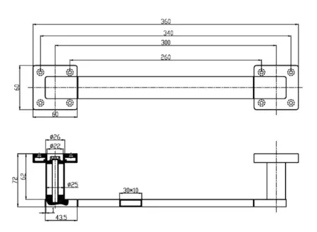 Поручень Villeroy&Boch Elements, TVA15202200061