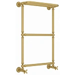 Полотенцесушитель водяной Сунержа Ренессанс 1386, 860x500, с полкой, цвет матовое золото, 032-0281-8650 Полотенцесушитель водяной Сунержа Ренессанс 1386, 860x500, с полкой, цвет матовое золото, 032-0281-8650