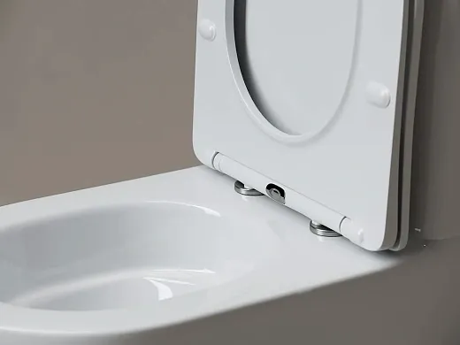 Напольный унитаз Ceramicanova Mia CN1801T, безободковый, смыв Торнадо, сиденье микролифт, белый