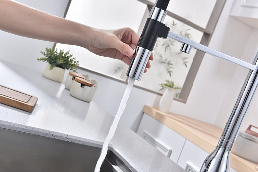 Смеситель PAULMARK MAGNETO ONE Ma213188-CR, хром, с гибким изливом