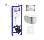 Комплект инсталляции и унитаза 6 в 1 Lavinia Boho Relfix Bell Pro Rimless 77050126 Комплект инсталляции и унитаза 6 в 1 Lavinia Boho Relfix Bell Pro Rimless 77050126