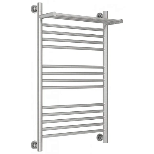 Полотенцесушитель водяной Сунержа Богема+ 071-0223-8050, 800x500, с полкой, цвет сатин