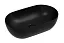 Раковина Ceramicanova Twist CN12001MB, 50 см, сантехфарфор, накладная, черный матовый