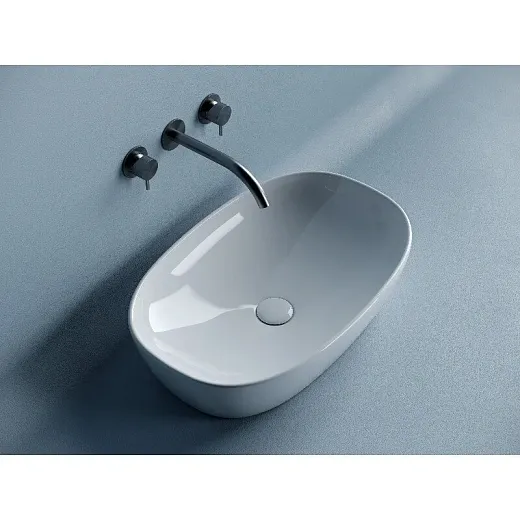 Умывальник Ceramicanova Element CN5039 60см накладной сантехфарфор белый, CN5039