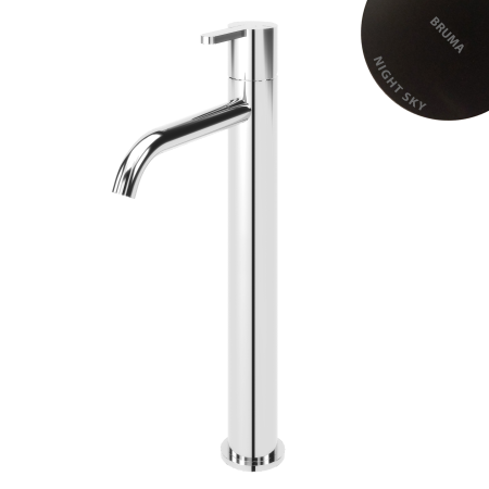 Смеситель для умывальника Bruma Leaf 1670020NS Night Sky черный матовый