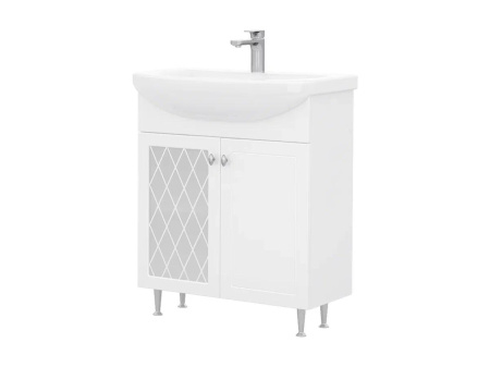 Тумба напольная Volna Milena 70.2D под умывальник Балтика белая