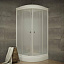 Душевая кабина Тритон Вельвет A3 90x90 стекла вельвет / профиль белый