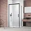 Боковая стенка Radaway Idea Black S1 120 см, стекло прозрачное, профиль черный, левая, 387054-54-01L