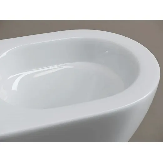 Подвесной безободковый унитаз Ceramicanova Whirl CN11007T, Торнадо, крышка микролифт, белый