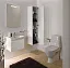Шкаф-пенал Laufen Pro S 483122 35x34x165, 4 стеклянные полки, петли справа