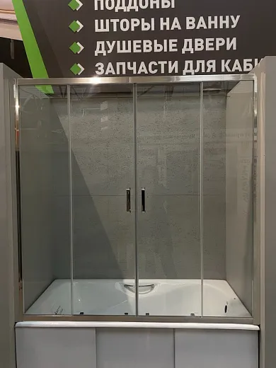 Штора на ванну  Гласс лайн -170 прозрачная