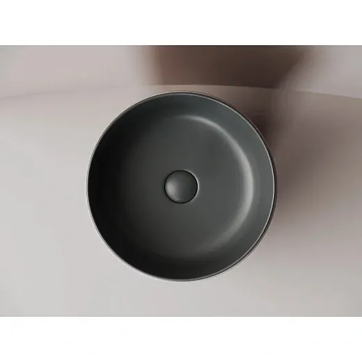 Умывальник Ceramicanova Element CN6073MDH 35см сантехфарфор темный антрацит, CN6073MDH