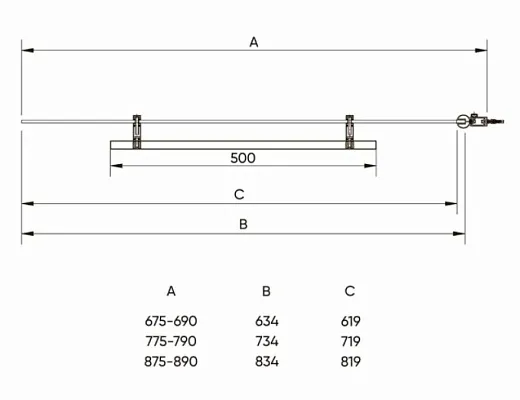 Душевая шторка Veconi Palau PL-79B 70x150 прозрачные стекла / профиль черный