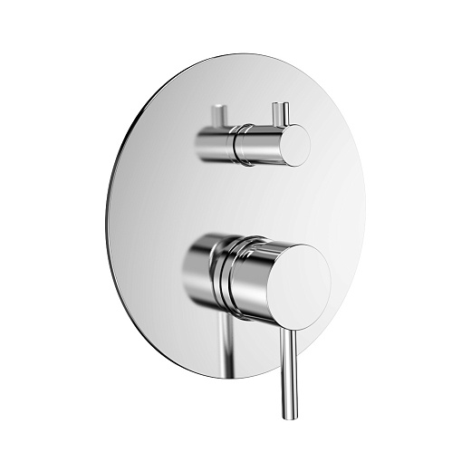 Смеситель для ванны скрытого монтажа AQUAme Siena с внутренней частью, хром Смеситель для ванны скрытого монтажа AQUAme Siena с внутренней частью, хром