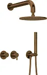 Душевая система скрытого монтажа Deante Silia Bronze Br NQS_C0YK брашированная бронза