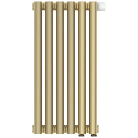 Радиатор отопления Сунержа Эстет-11 EU50, 6 секций, нижнее подключение, цвет матовая шампань, 022-0312-5006