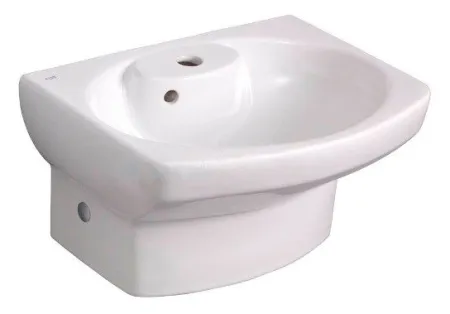 Мини-раковина Roca Dama Senso Compacto 327514000, 48 x 37,5 см, с полупьедсталом