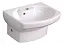 Мини-раковина Roca Dama Senso Compacto 327514000, 48 x 37,5 см, с полупьедсталом