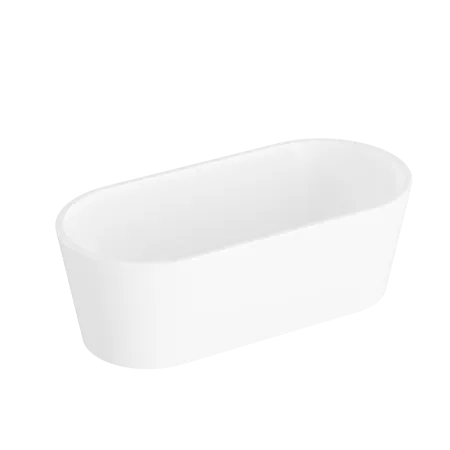 Ванна акриловая VitrA Geo 170 x 80.5 см отдельностоящая+ножки+скрытый сифон, прямоугольная, белая, 65370006000